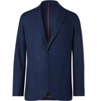 Loro Piana - Unstructured Birdseye Cashmere and Silk-Blend Blazer - Blue