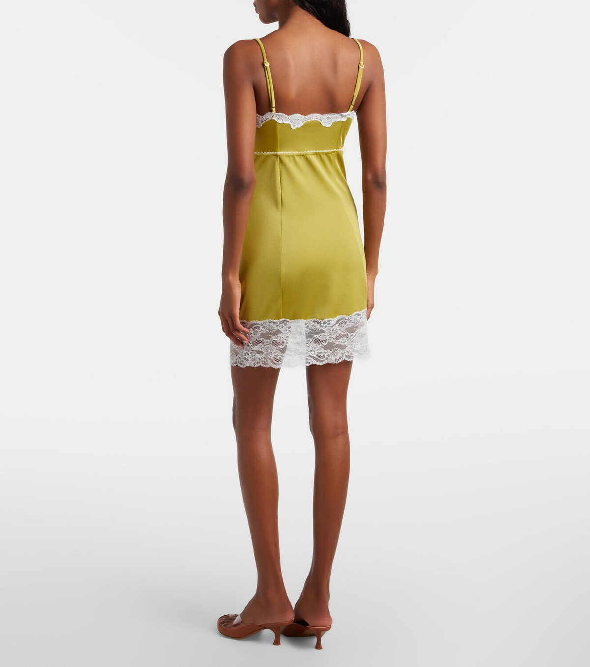 Chloé Lace-trimmed slip dress