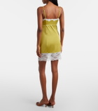 Chloé Lace-trimmed slip dress
