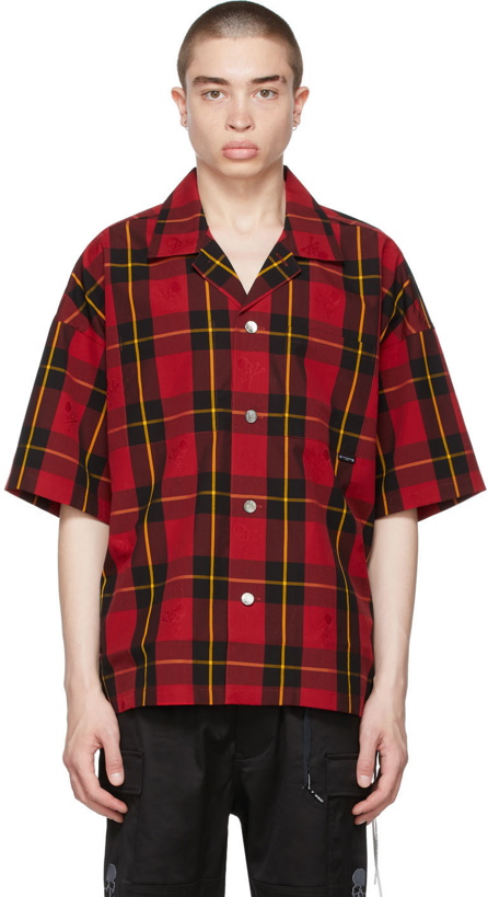 Photo: mastermind WORLD Red Block Plaid Short Sleeve Shirt