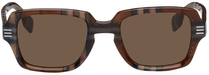 Photo: Burberry Brown Check Square Sunglasses