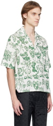 Charles Jeffrey Loverboy Green Oversized Shirt