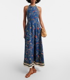 Alémais Cove printed halterneck maxi dress