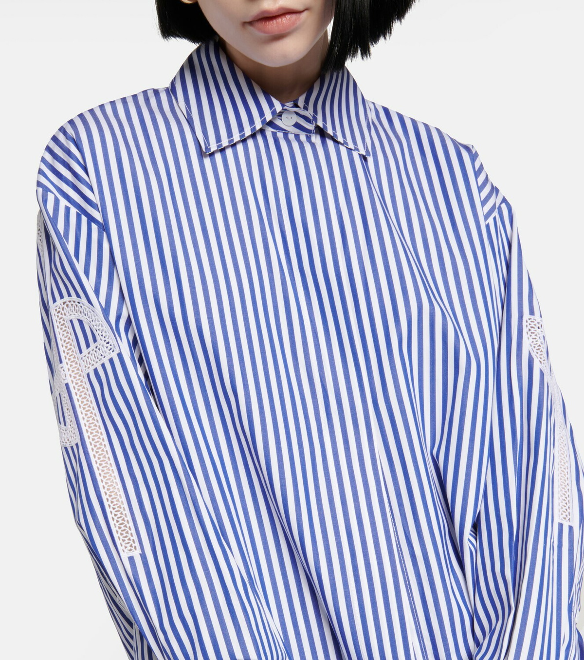 Patou Striped cotton poplin shirt