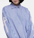 Patou Striped cotton poplin shirt