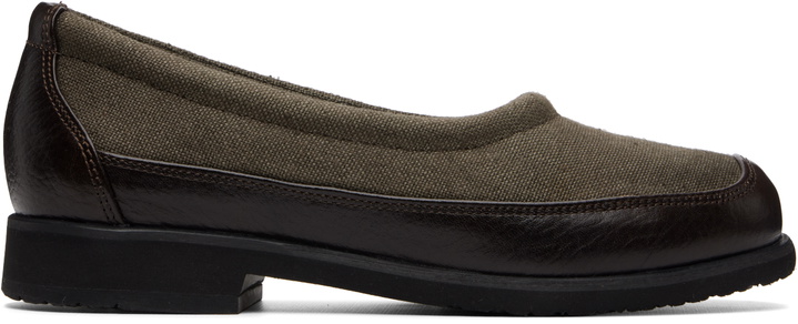 Photo: OUR LEGACY Khaki Bohemian Slipper Loafers