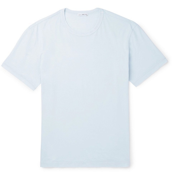 Photo: James Perse - Slim-Fit Cotton-Jersey T-Shirt - Men - Blue