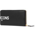 Comme des Garçons - Logo-Print Leather Zip-Around Wallet - Black