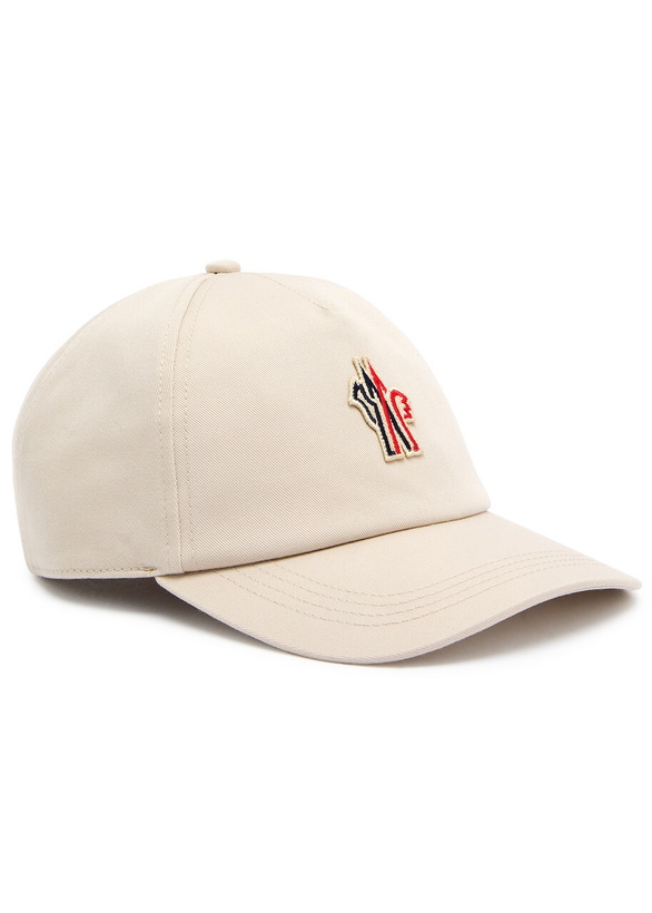 Photo: Moncler Grenoble Day-Namic Logo-embroidered Cotton cap - Cream - One Size