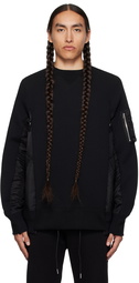 sacai Black Sponge Sweatshirt