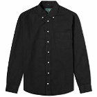 Gitman Vintage Men's Overdyed Oxford Shirt in Black