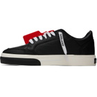 Off-White Black Vulcanized Low Calf Sneakers
