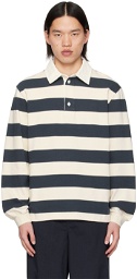 Palmes White & Navy Colt Rugby Polo