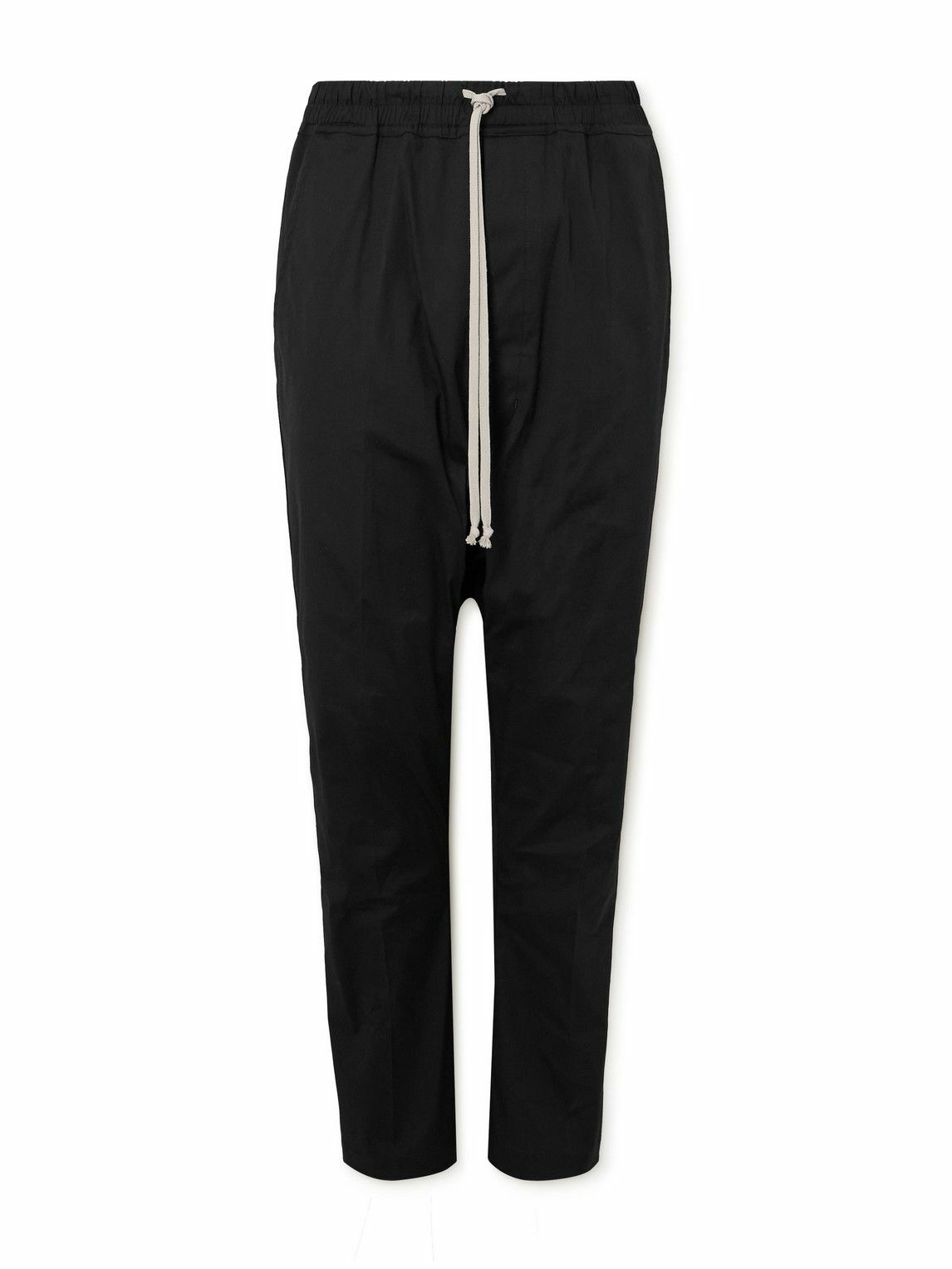 RICK OWENS | Astaire Drop Crotch Cropped Wool Blend Pants