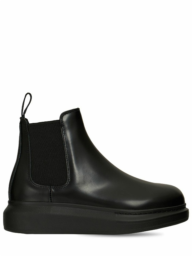 Photo: ALEXANDER MCQUEEN - 40mm Hybrid Leather Chelsea Boots