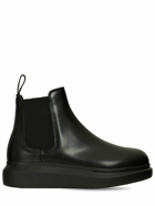 ALEXANDER MCQUEEN - 40mm Hybrid Leather Chelsea Boots