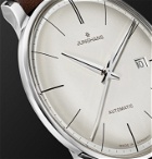 Junghans - Meister Automatic 38mm Stainless Steel and Leather Watch, Ref. No. 027/4050.00 - White