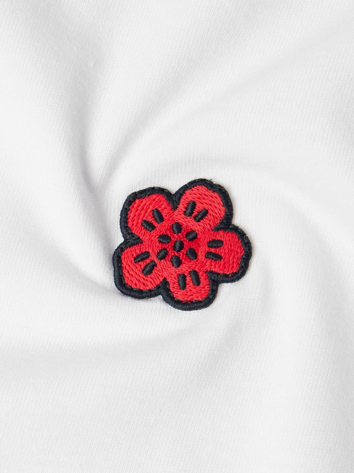 Kenzo Tshirt Flower Logo Ivory main image 0