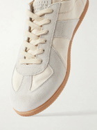 Maison Margiela - Replica Suede-Trimmed Leather Sneakers - Neutrals