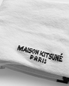 Maison Kitsune BOLD FOX HEAD SPORTY SOCKS White Men
