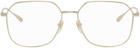 Gucci Gold Rectangular Glasses