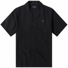 Fred Perry Authentic Men's Linen Vacation Shirt in Navy