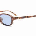 Le Specs Women's Honey Pot Sunglasses in Amber Tort/Dusty Blue Tint 