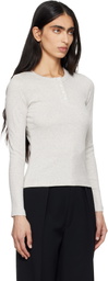 FLORE FLORE Gray Jess Longsleeve T-shirt