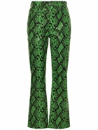 SIMON MILLER - Natty Snake Printed Leather Pants