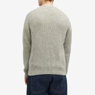 Foret Men's Cone Rib Knit Sweatshirt in Light Grey Melange