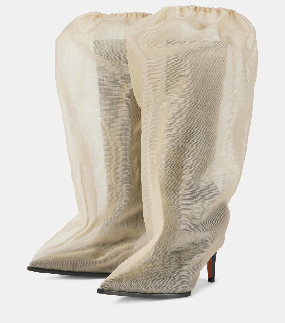 Alexander McQueen Bag faux leather knee-high boots Alexander