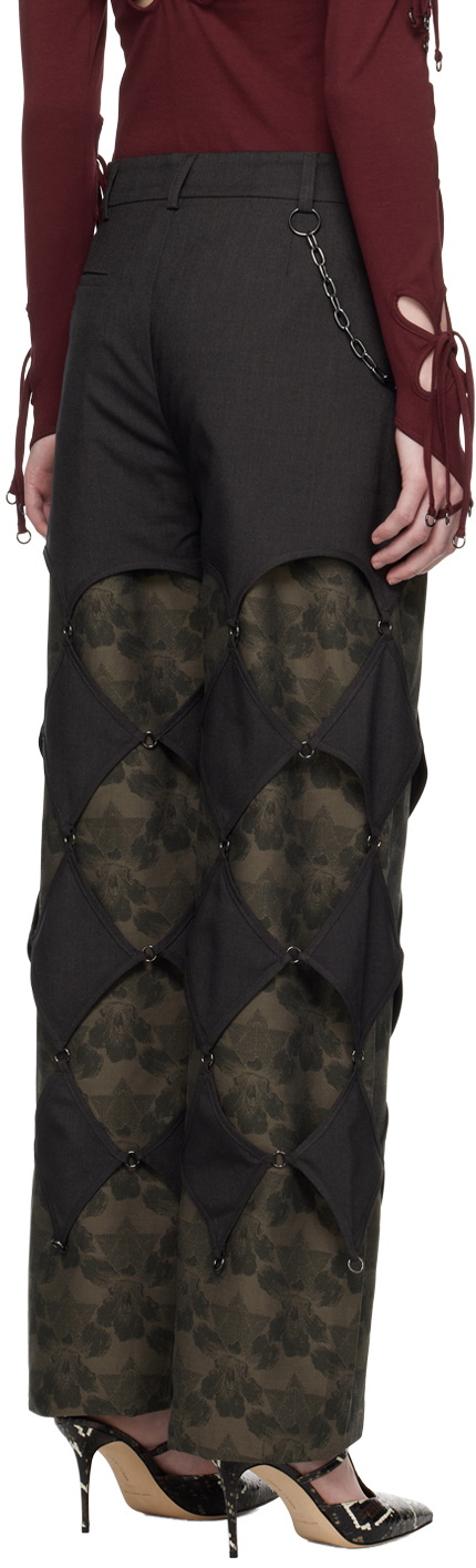 J.KIM Black Lattice Trousers
