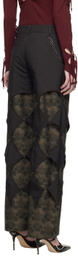 J.KIM Black Lattice Trousers