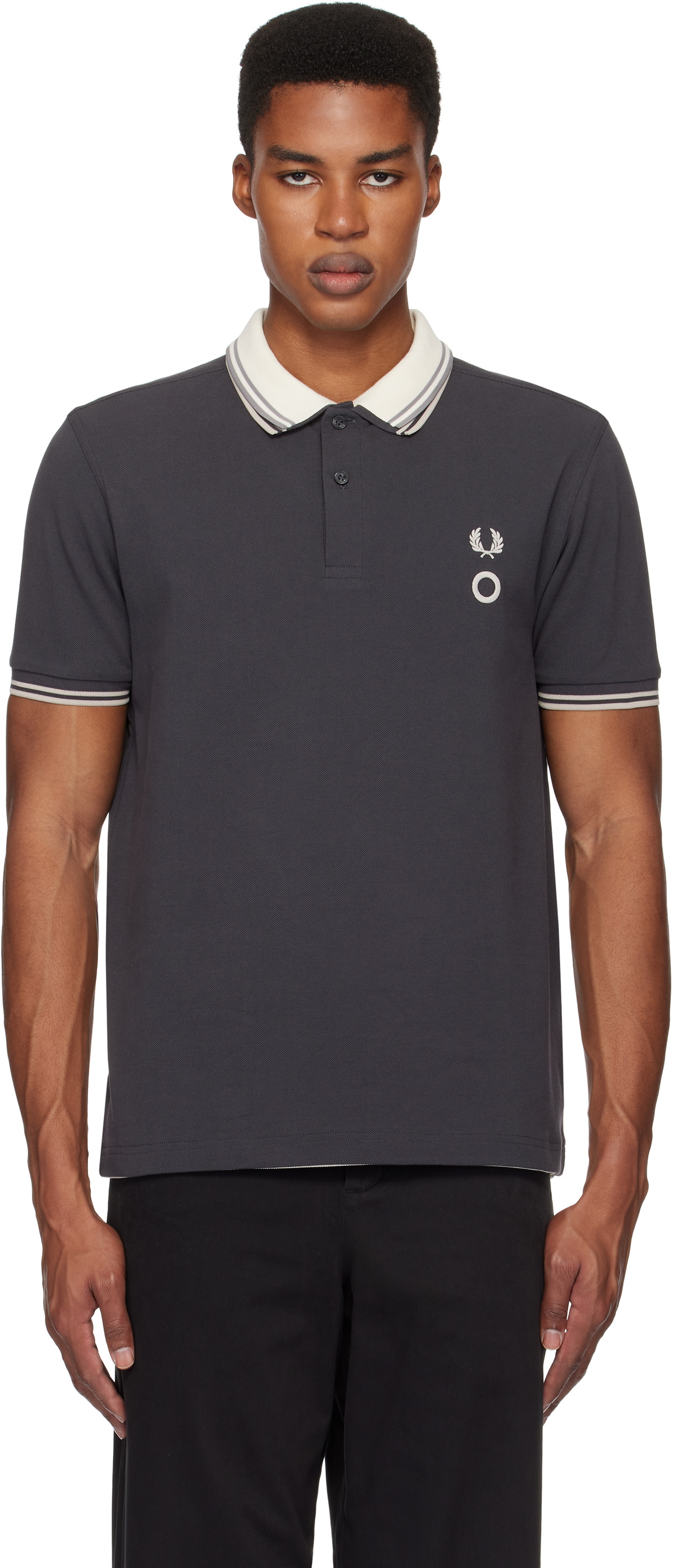 Craig Green Gray Fred Perry Edition Short Sleeve Reversible Polo