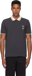 Craig Green Gray Fred Perry Edition Short Sleeve Reversible Polo