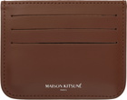 Maison Kitsuné Brown Fox Head Card Holder