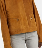 7 For All Mankind Cropped suede jacket