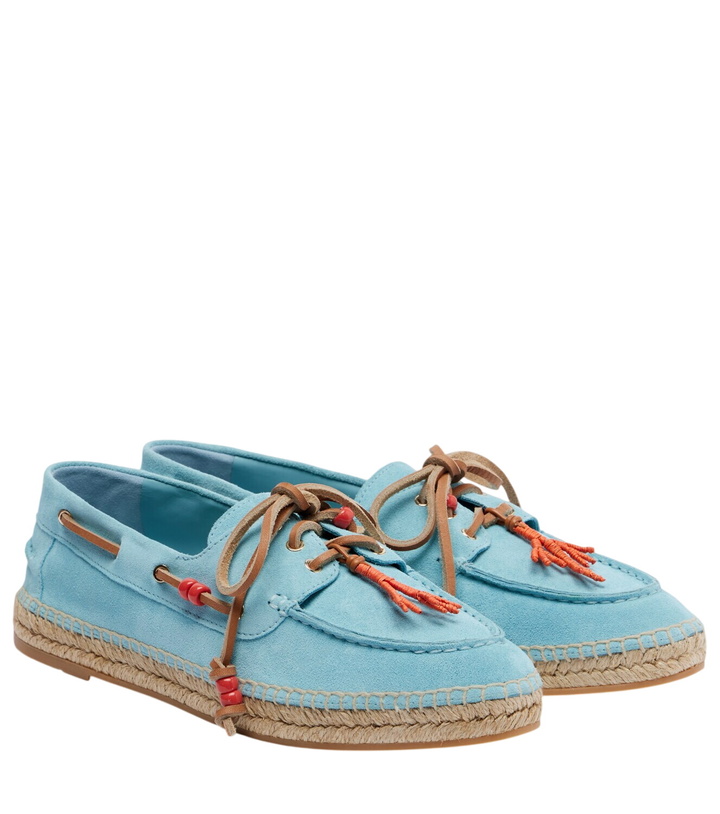Photo: Aquazzura Seafarer beaded suede espadrilles