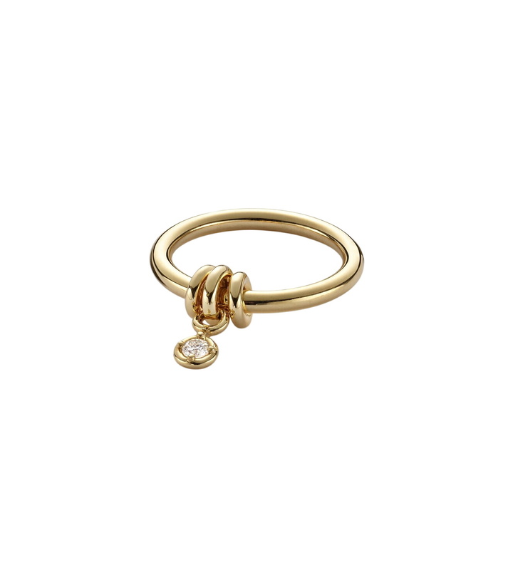 Photo: Spinelli Kilcollin Pia 925 sterling silver and 18kt gold ring with diamond
