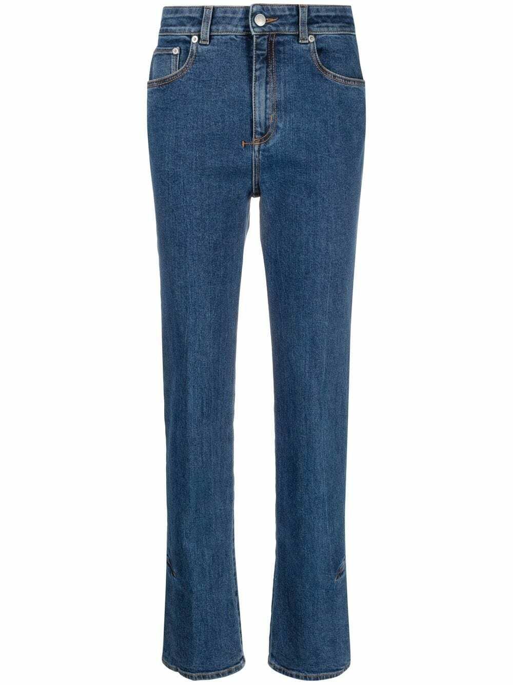 ALEXANDER MCQUEEN - High Waist Denim Jeans