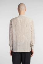 Laneus Shirt In Beige Silk