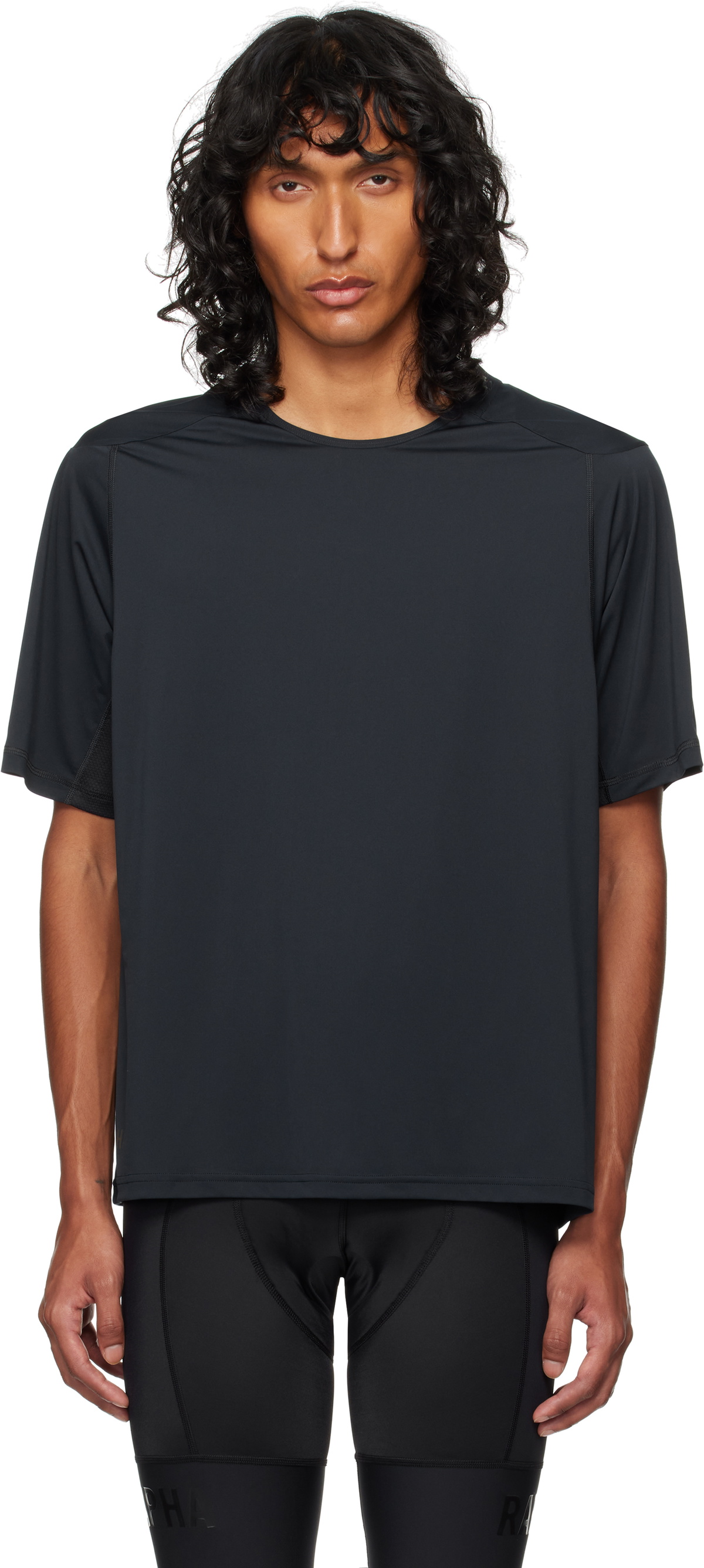 【関税込み】Rapha ブラック Tech Tシャツ TLT01XX_AMC_Mens-Trail-Long-