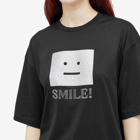 Acne Studios Women's Face Smile T-Shirt in Black