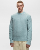 Ami Paris Crewneck Sweater Blue - Mens - Pullovers