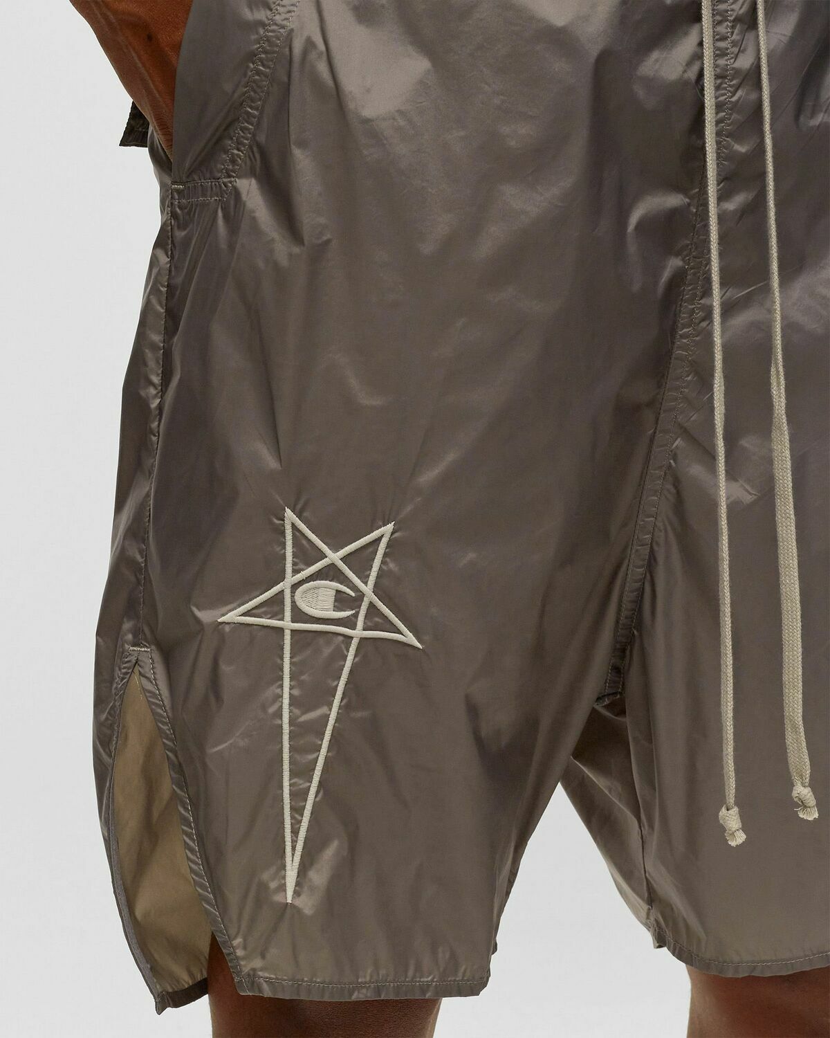 Rick Owens X Champion Beveled Pods Brown Sport & Team Shorts Rick