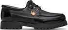 Casablanca Black Leather Boat Shoes