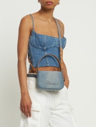 BLUMARINE - Small Denim Top Handle Bag