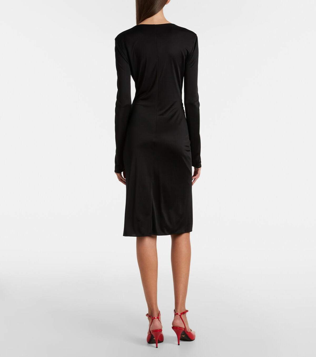 Versace Medusa jersey cocktail dress