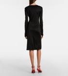 Versace Medusa jersey cocktail dress