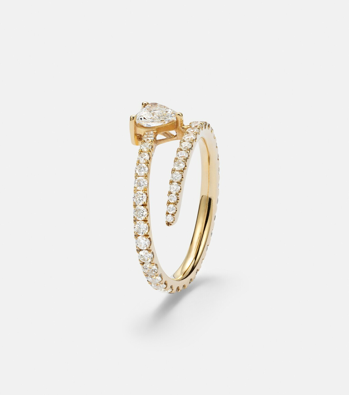 Anita Ko 18kt gold (750/1000) ring with diamonds